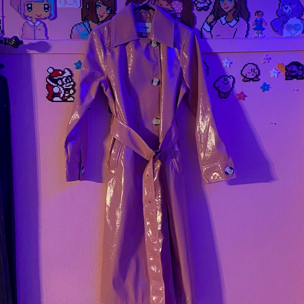 Fashion Nova Pink Trench Coat